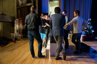 30. Starpyramide Backstage