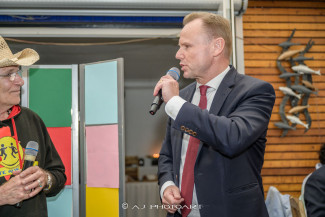 Scheckübergabe im Restaurant Eisvogel am See - Erlös der 37ten Starpyramide