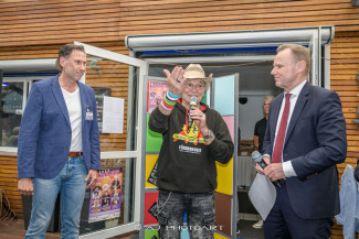 Scheckübergabe im Restaurant Eisvogel am See - Erlös der 37ten Starpyramide