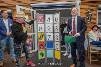 Scheckübergabe im Restaurant Eisvogel am See - Erlös der 37ten Starpyramide