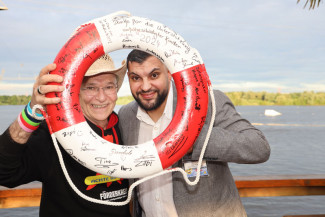 Scheckübergabe im Restaurant Eisvogel am See - Erlös der 37ten Starpyramide