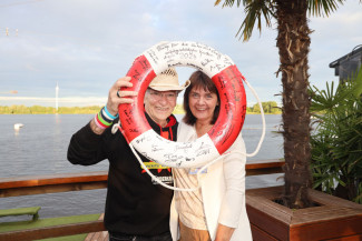 Scheckübergabe im Restaurant Eisvogel am See - Erlös der 37ten Starpyramide