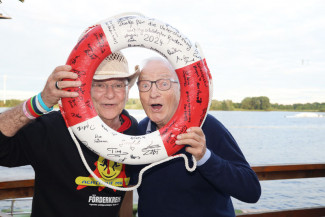 Scheckübergabe im Restaurant Eisvogel am See - Erlös der 37ten Starpyramide